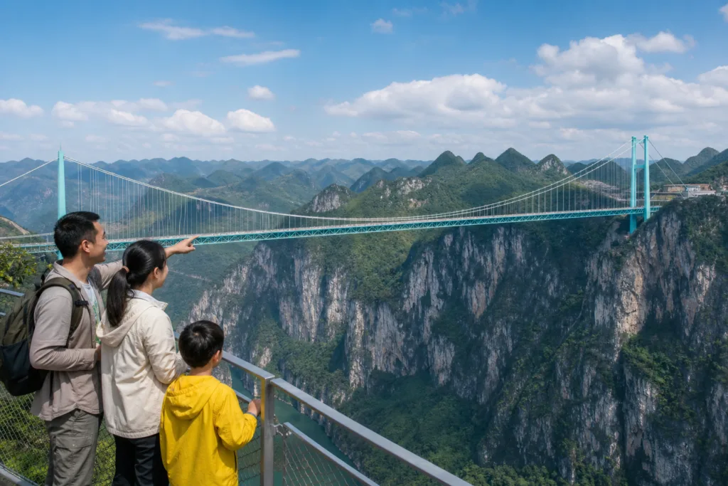 Dünyanın En Yüksek Köprüsü Huajiang Açıldı