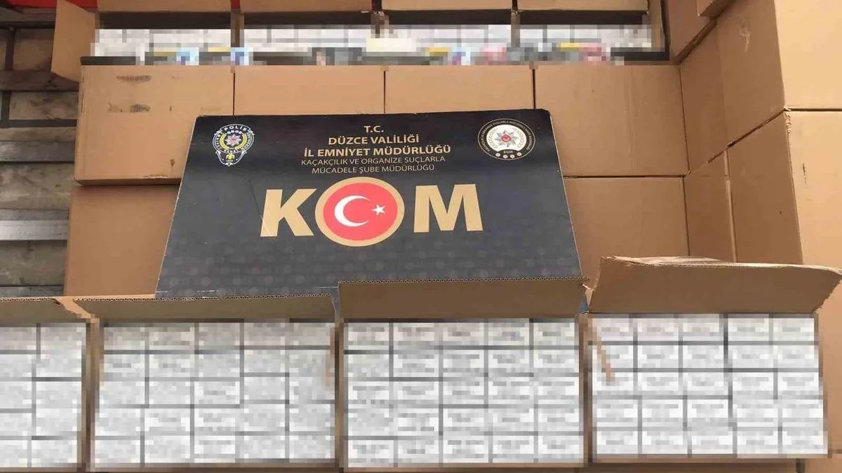 Düzce’de Kaçakçılıkla Mücadele: 11 Bin Makaron Ele Geçirildi!