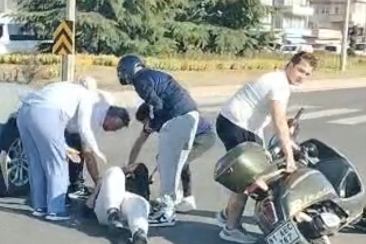 Düzce’de Motosiklet Kazası: Zincirleme Kaza Önledi!