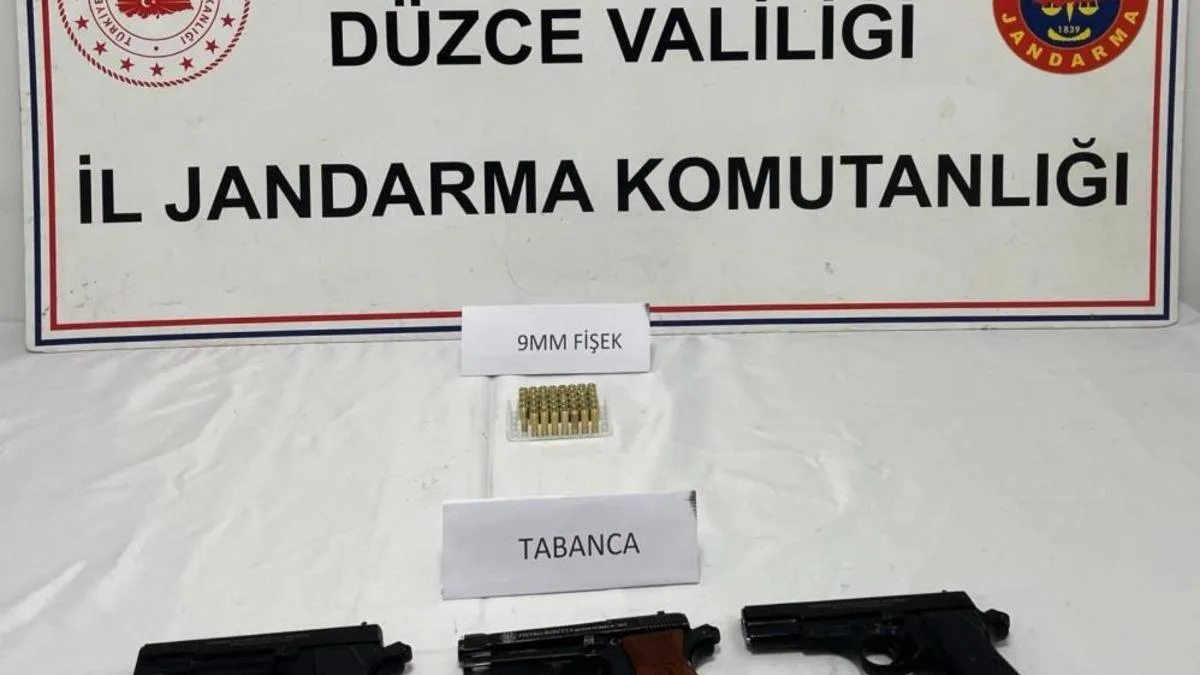 Düzce’de Ruhsatsız Silah Kaçakçılığı İhbarı!