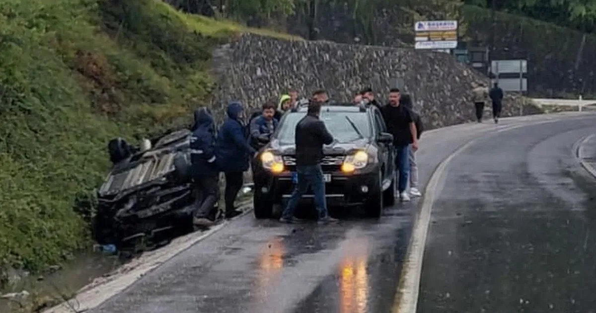 Düzce’de Yağış Trafik Kazasına Neden Oldu!