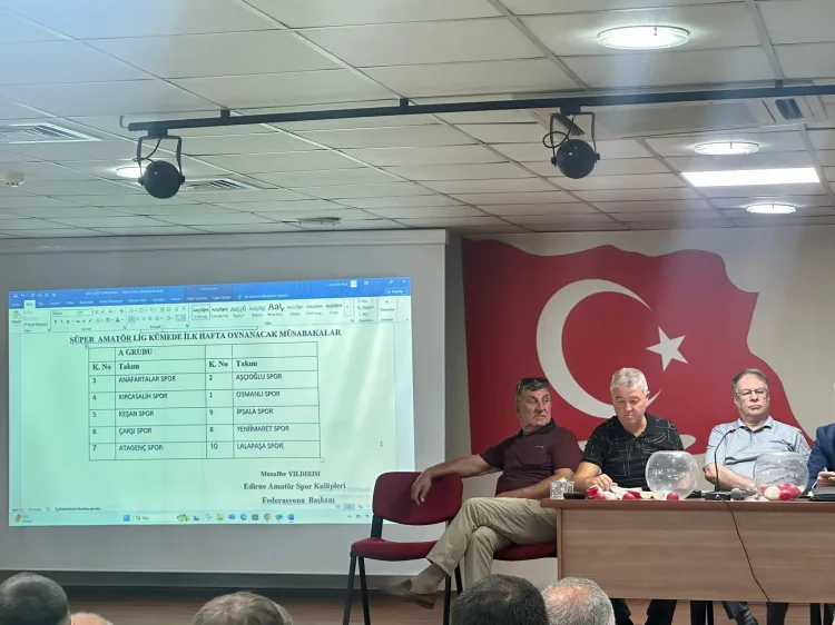 Edirne Amatör Lig Kura Çekimi Yapıldı!