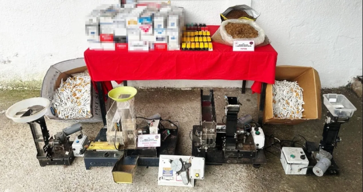 Edirne’de Kaçak Sigara İmalathanesi Baskını!