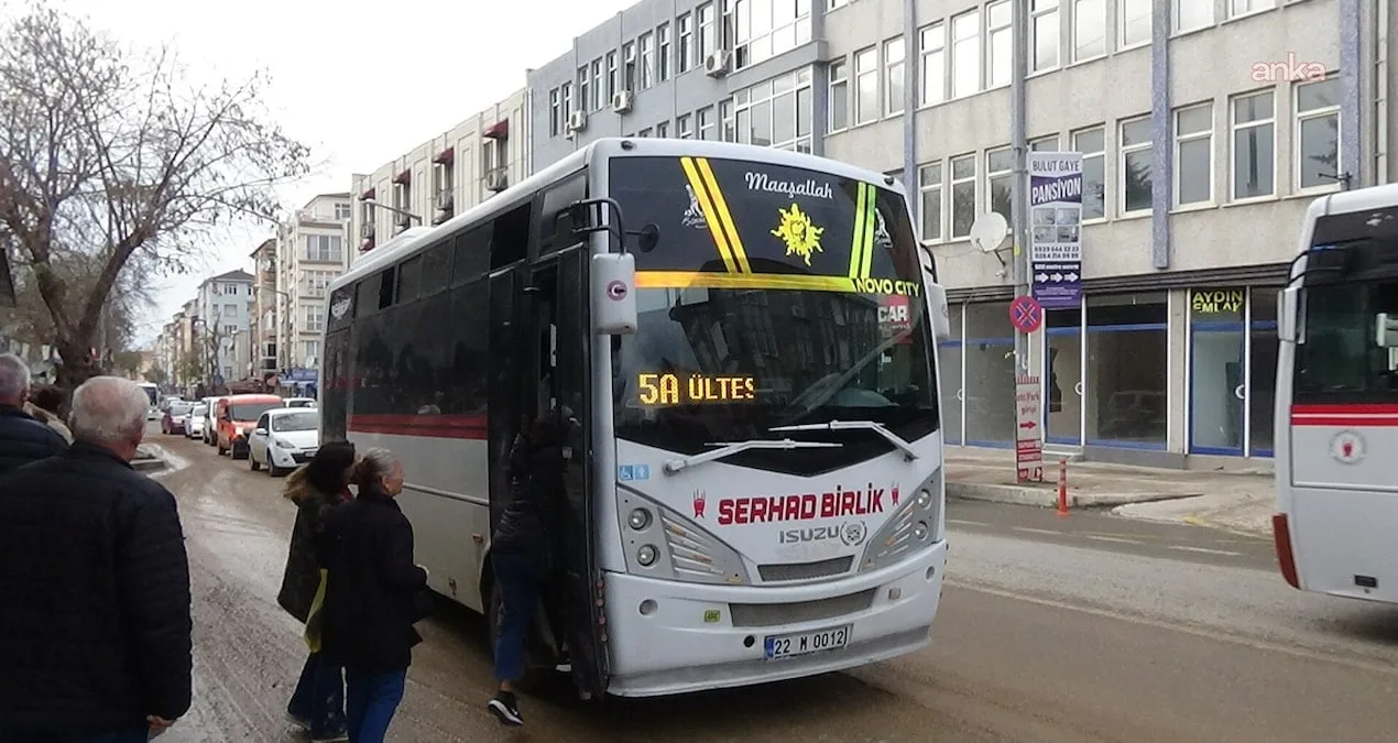 Edirne’de Ulaşım Ücretlerine Zam Yapıldı!