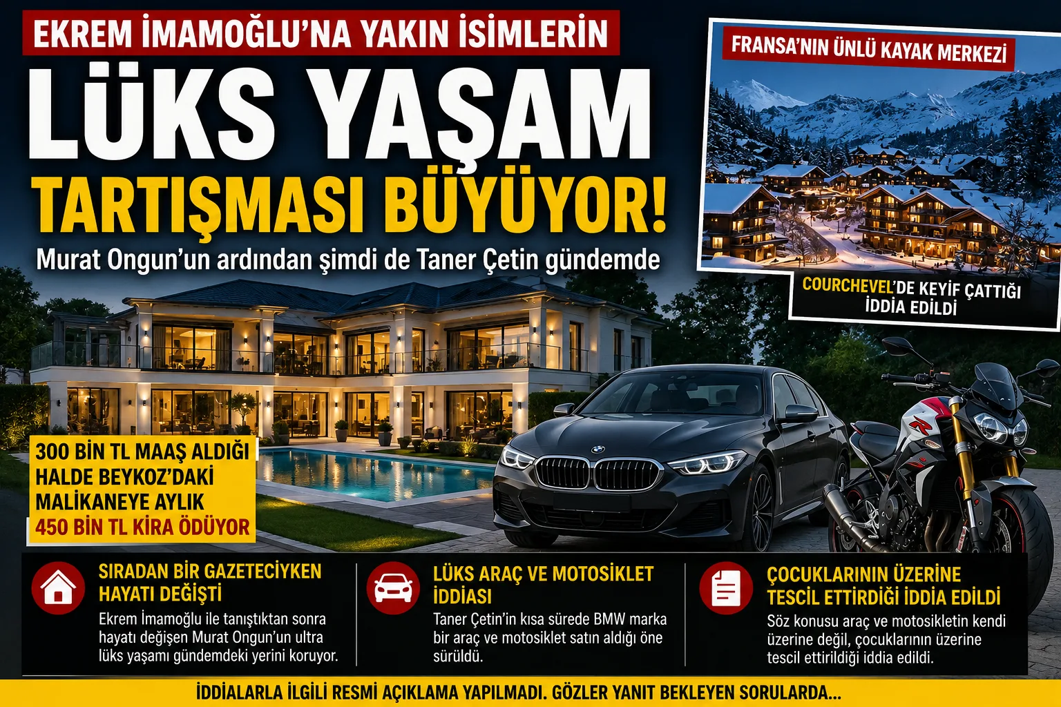 Ekrem İmamoğlu’na yakın isimlerin lüks yaşam tartışması büyüyor!
