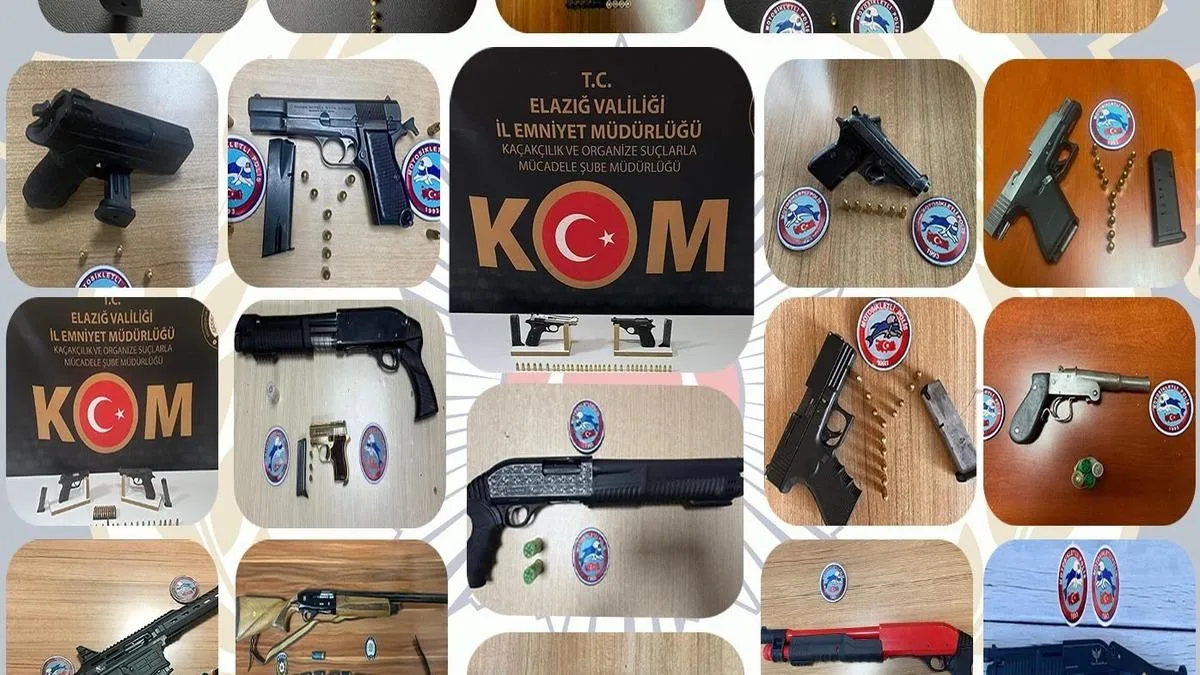 Elazığ’da 20 Günde 75 Tutuklama ve Silah Ele Geçirildi