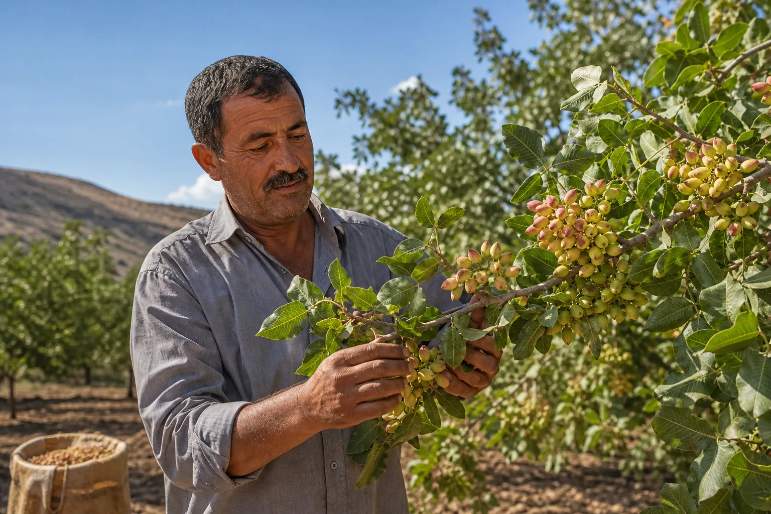 Elazığ’da Antep Fıstığı Hasadı Başladı, 38.4 Ton Bekleniyor