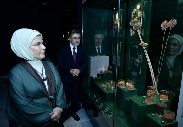 Emine Erdoğan, Botanik Bahçesi’nde Tohumları İnceledi