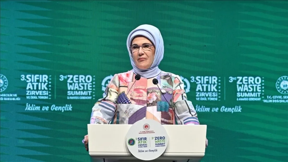 Emine Erdoğan’dan Sıfır Atık Enstitüsü Protokolü