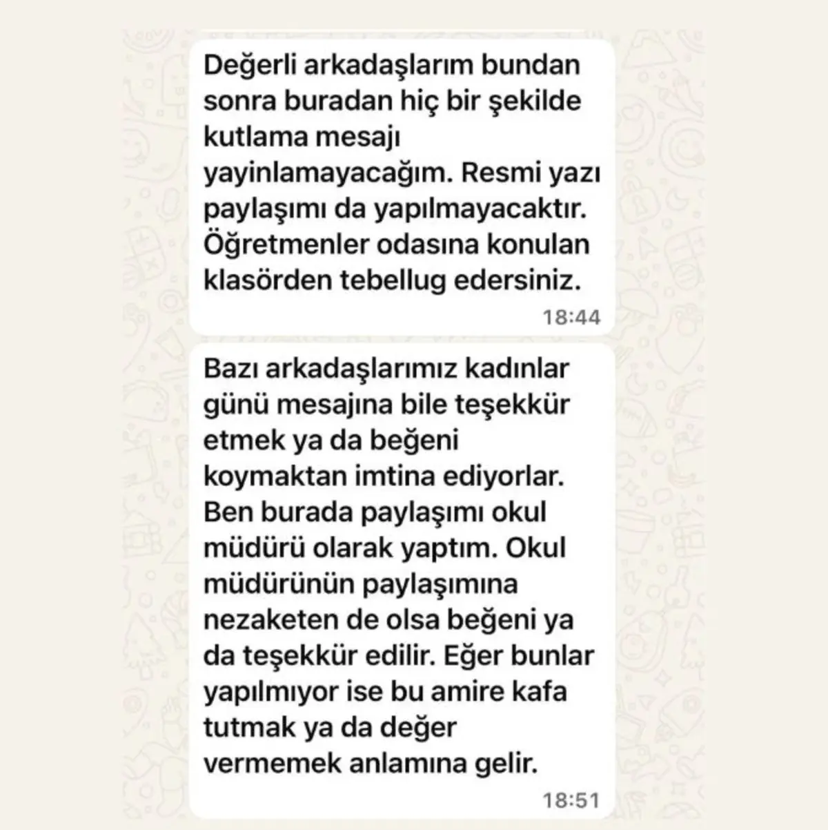 Kadın öğretmenlere emoji soruşturması başlatmıştı! Okul müdürü görevden alındı 2