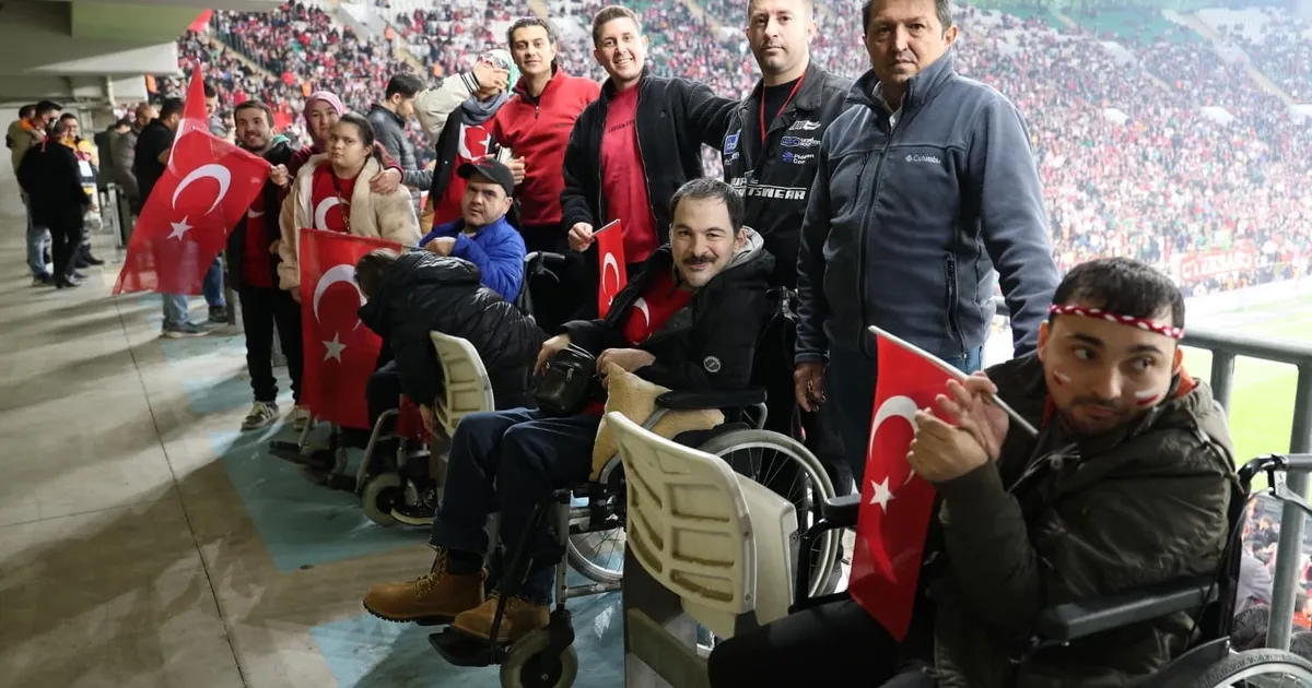 Engelli Bireyler, Milli Maçta Coşku Dolu Anlar Yaşadı