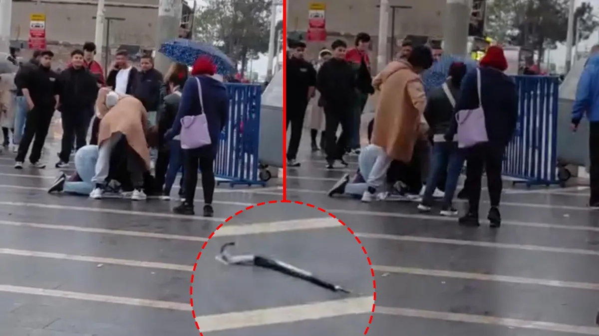 Engelli Vatandaşa Meydanda Tekme Tokat Saldırı!