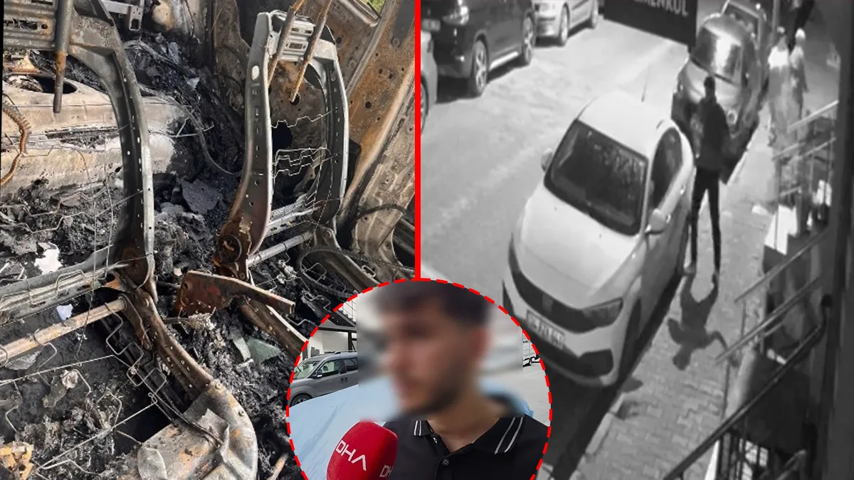Enişte, Tartıştığı Kişinin Aracını Kundakladı!