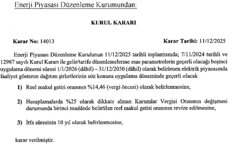 EPDK’dan Elektrik Piyasasına Dört Önemli Karar!