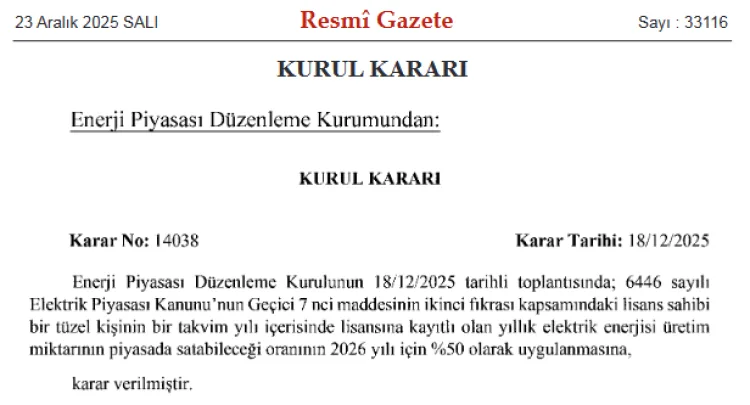 EPDK’dan Elektrik Piyasasına Önemli Düzenlemeler!