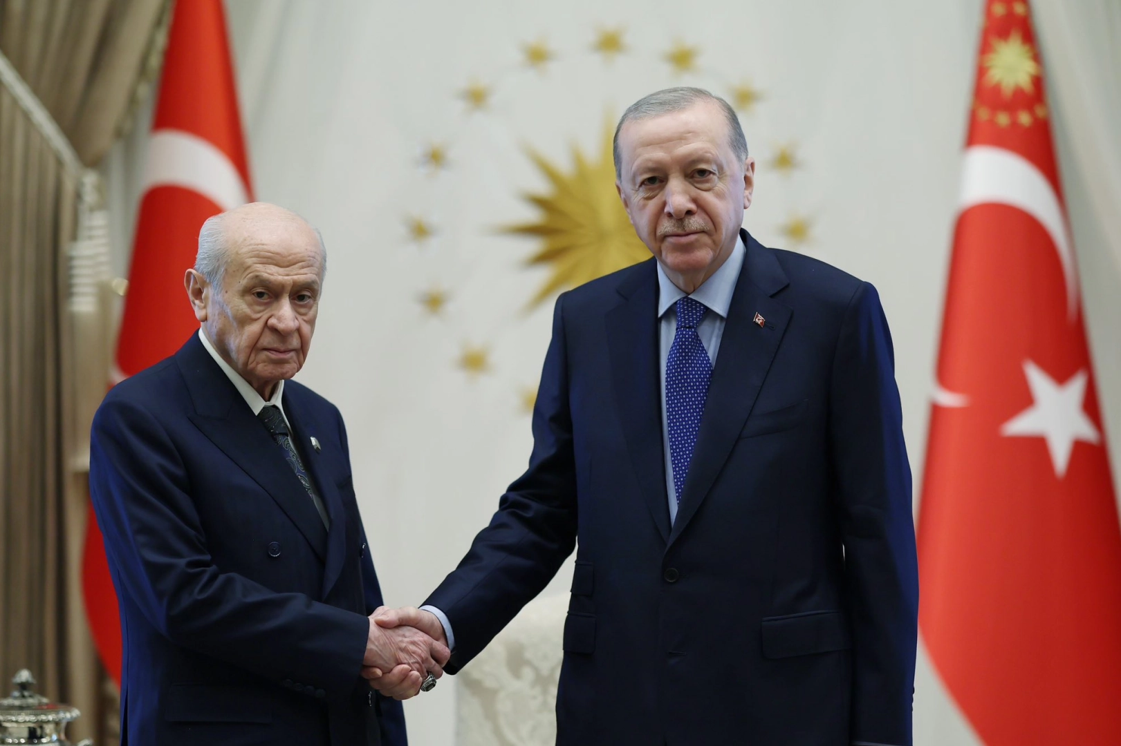 Erdoğan, Bahçeli’yi Külliye’de Ağırladı