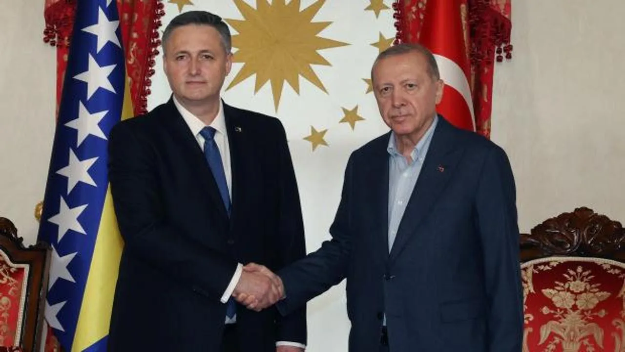 Erdoğan, Beçiroviç’i Dolmabahçe’de Ağırladı