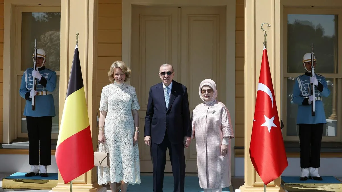 Erdoğan, Belçika Kraliçesi ile Görüşme Gerçekleştirdi