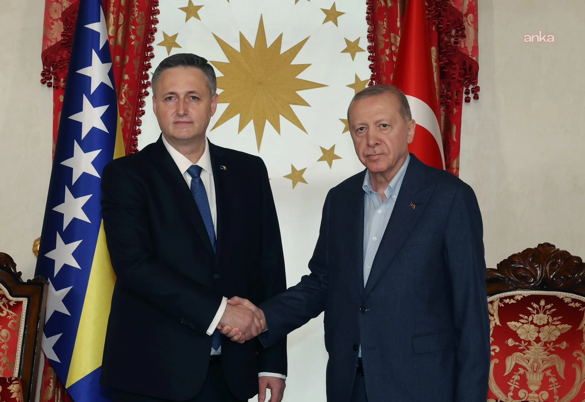 Erdoğan, Bosna Hersek Başkanı Beçiroviç ile buluştu