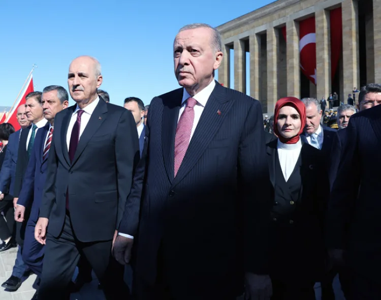 Erdoğan, Cumhuriyet Bayramı’nda Anıtkabir’de