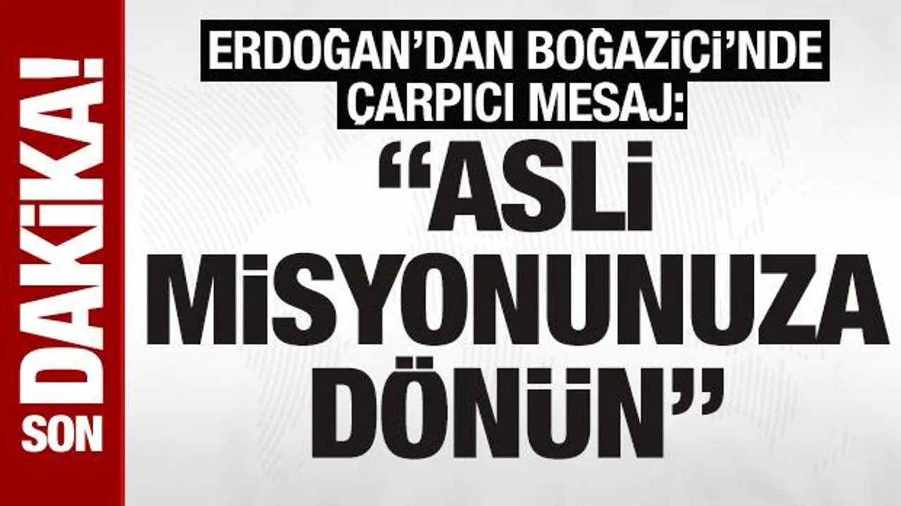 Erdoğan’dan Boğaziçi’ne Yatırım Müjdesi!
