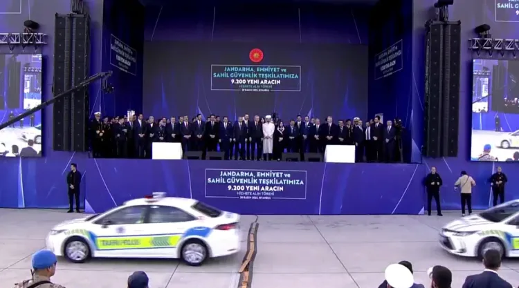 Erdoğan’dan Güvenlik Birimlerine 9.200 Yeni Araç