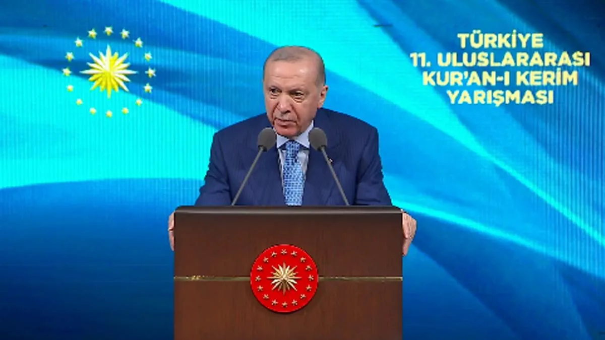 Erdoğan’dan Hafızlık Yarışmasına Övgü