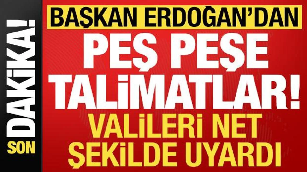 Erdoğan’dan Valilere Terörsüz Türkiye Vurgusu