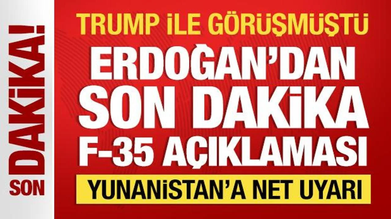Erdoğan: F-35 İçin Somut Adım Bekliyoruz!