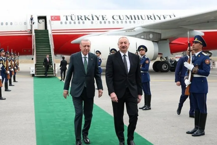 Erdoğan’ı Azerbaycan’da Uğurladı