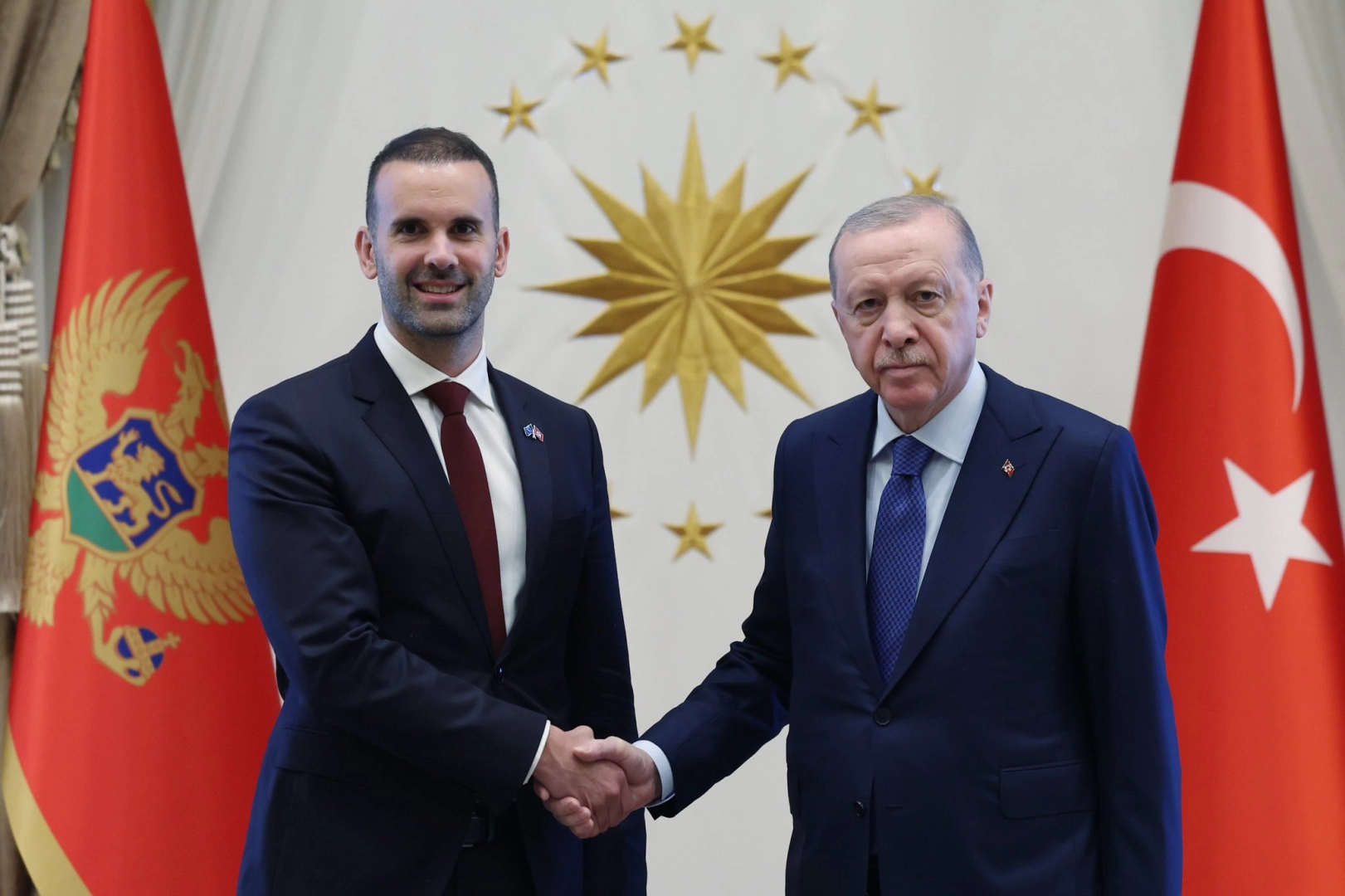 Erdoğan, Karadağ Başbakanı ile İlişkileri Görüştü