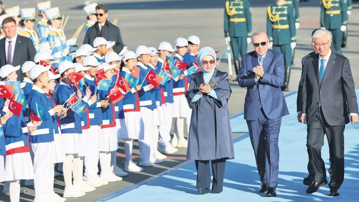 Erdoğan Kazakistan’da Coşkuyla Karşılandı!