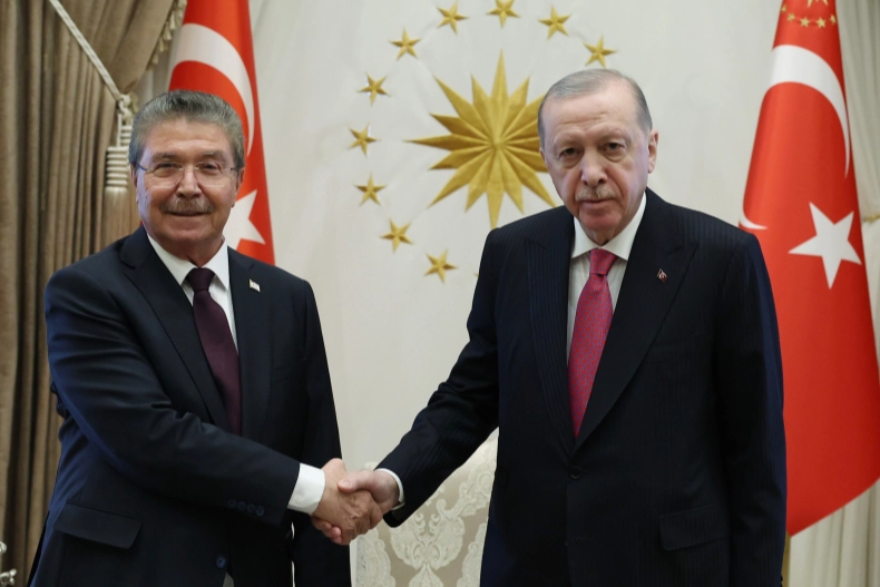 Erdoğan, KKTC Başbakanı Üstel’i Kabul Etti