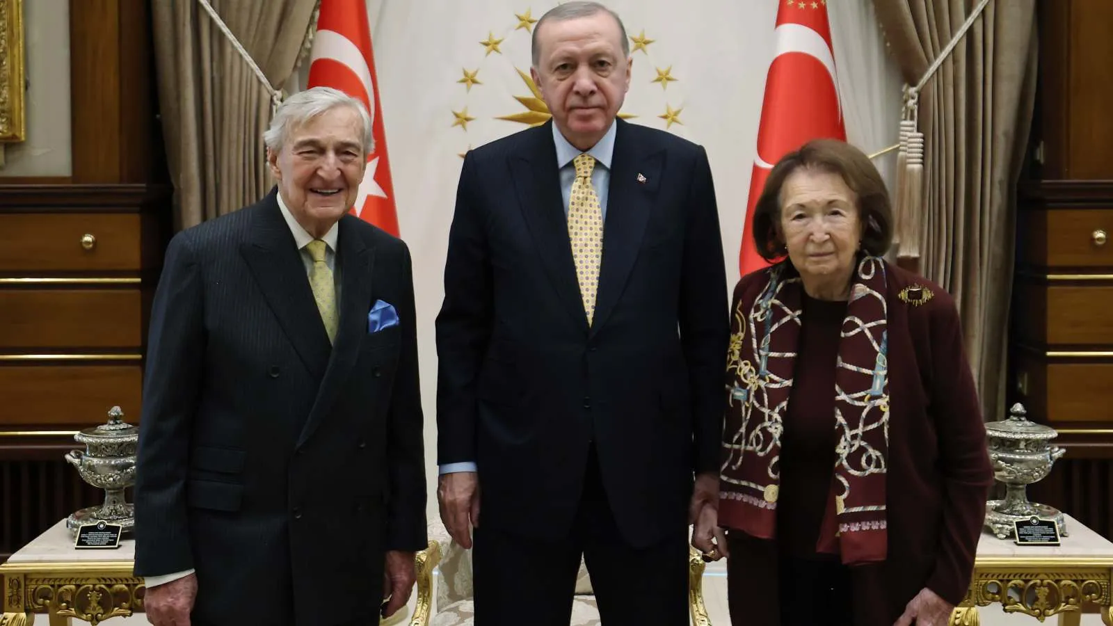 Erdoğan, Koç ve Arsel’i Külliye’de Ağırladı