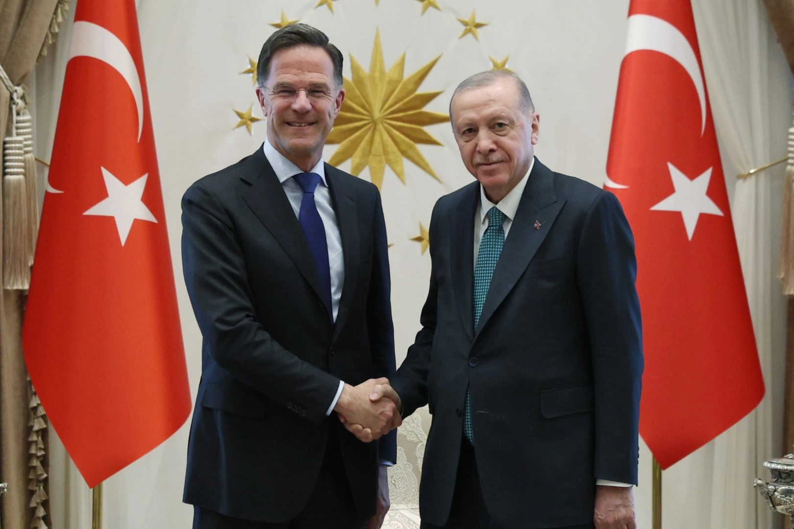 Erdoğan, NATO Genel Sekreteri Rutte’yi Ağırladı