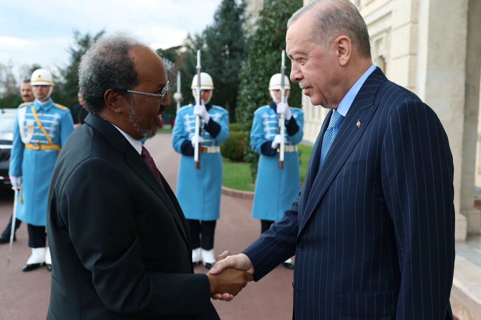 Erdoğan, Somali Cumhurbaşkanı Mahmud’u Ağırladı