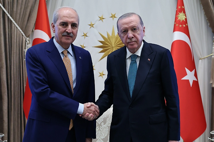 Erdoğan, TBMM Başkanı Kurtulmuş’u kabul etti
