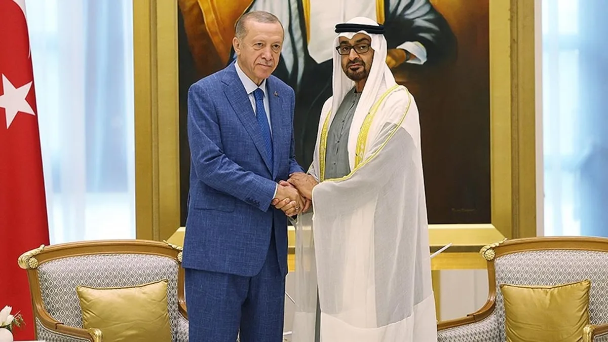 Cumhurbaşkanı Erdoğan ve Al Nahyan Fotoğrafı