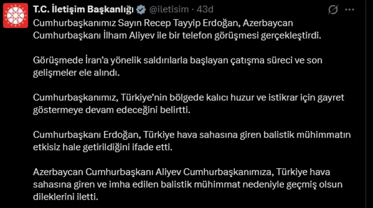 Erdoğan ve Aliyev: Gerginlik ve Dayanışma Mesajı