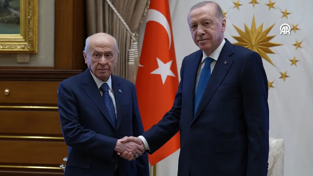 Külliye de sürpriz görüşme! Cumhurbaşkanı Erdoğan ile Bahçeli arasındaki görüşme sona erdi 2
