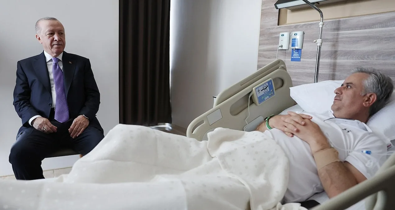 Erdoğan, Yaralanan Yalçın’ı Hastanede Ziyaret Etti