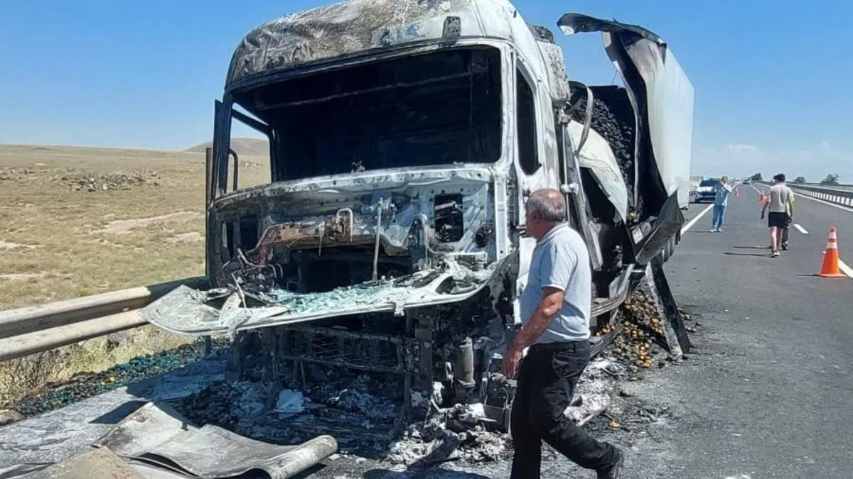 Ereğli’de Tırda Fren Yangını: Sebzeler Hâlâ Sağ!