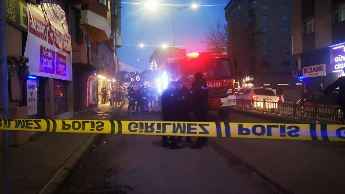 Erzurum’da Halı Mağazasında Kundaklama Şüphesi!