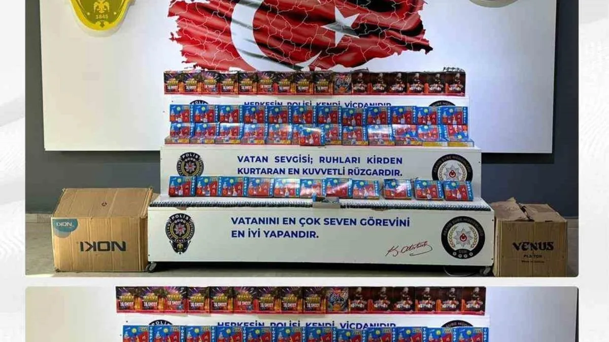 Erzurum’da Havai Fişek Denetimi: 1912 Torpil Ele Geçirildi!