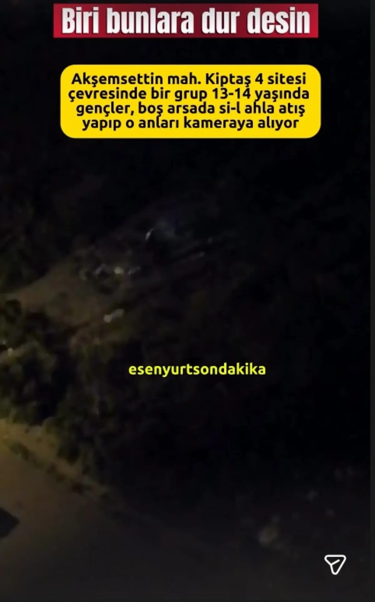 Yer: Esenyurt... Korkunç anlar: 13-14 yaşlarındaki çocukların silahla atış talimi kamerada! 3