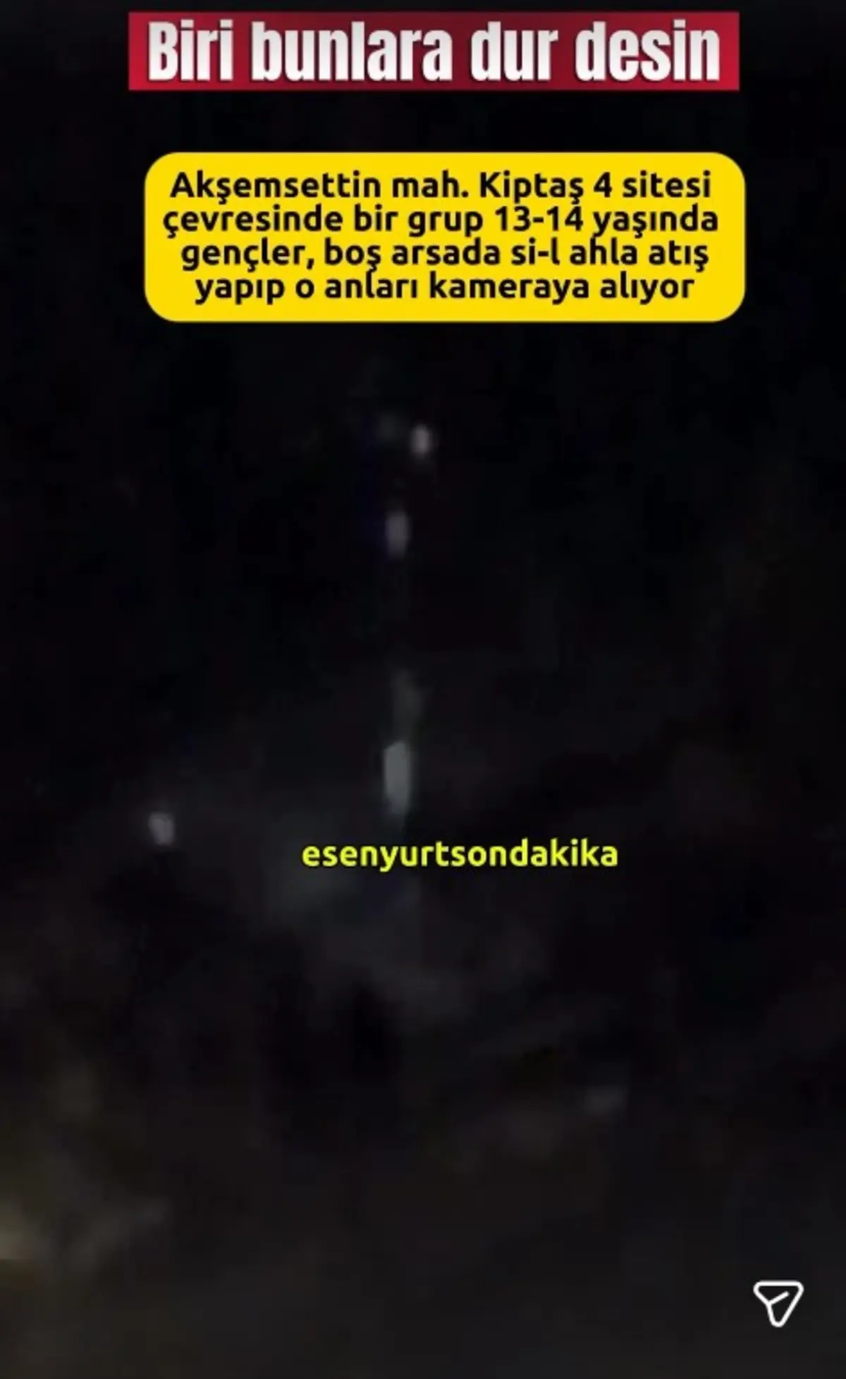 Yer: Esenyurt... Korkunç anlar: 13-14 yaşlarındaki çocukların silahla atış talimi kamerada! 2