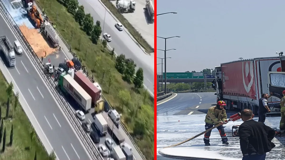 Esenyurt’ta Tanker ile TIR Çarpıştı: Otoyol Kapandı!