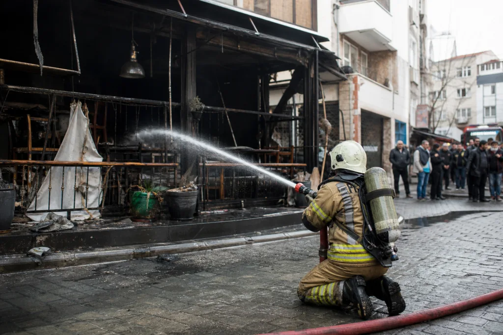 Esenyurt’ta Yangın: Kafe Kullanılamaz Hale Geldi