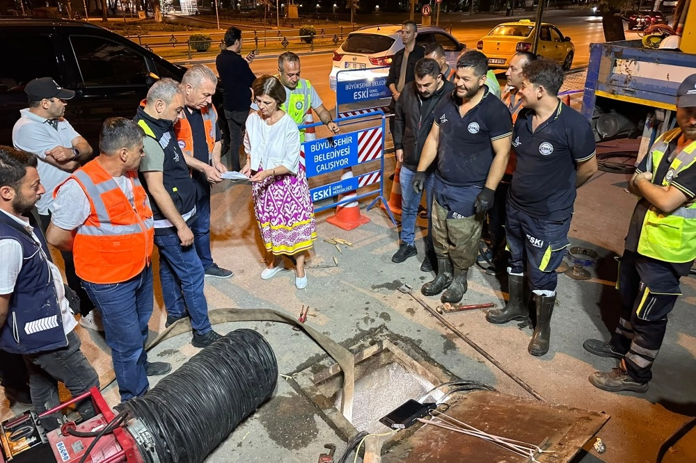 ESKİ, Su Altyapısında Gece Boyu Başarıyla Çalıştı