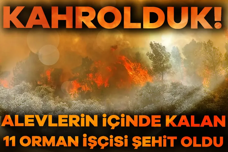 Eskişehir’de Yangın: 11 Orman İşçisi Şehit Oldu